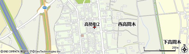栃木県真岡市高勢町周辺の地図