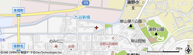 石川県能美市佐野町い周辺の地図