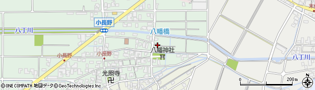石川県能美市小長野町ヘ周辺の地図