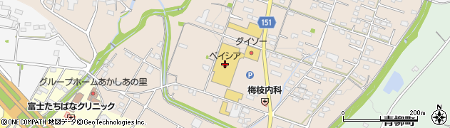 ベイシア前橋ふじみモール店周辺の地図