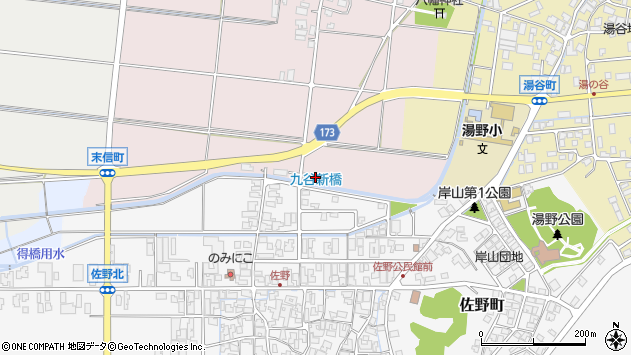 〒923-1105 石川県能美市石子町の地図