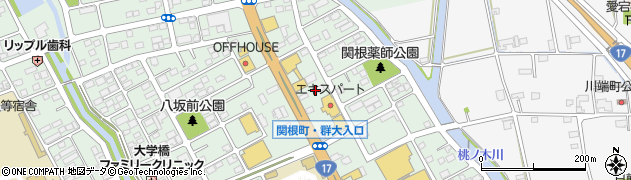 ばりきや　前橋関根店周辺の地図