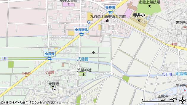 〒923-1116 石川県能美市小長野町の地図