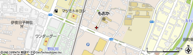 クリーニング専科真岡台町店周辺の地図