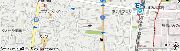 栃木県下野市石橋405周辺の地図