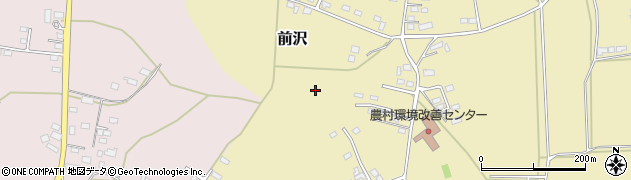 栃木県益子町（芳賀郡）前沢周辺の地図