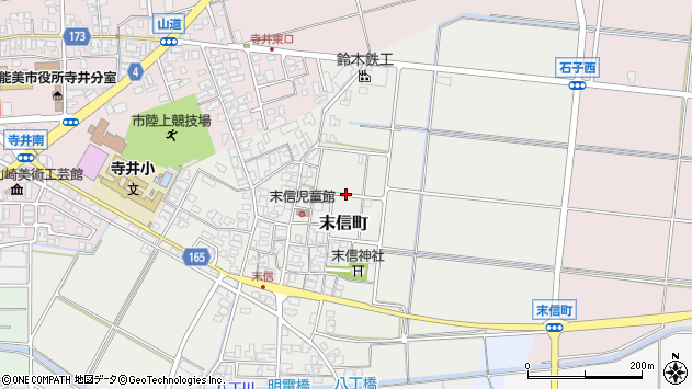 〒923-1117 石川県能美市末信町の地図