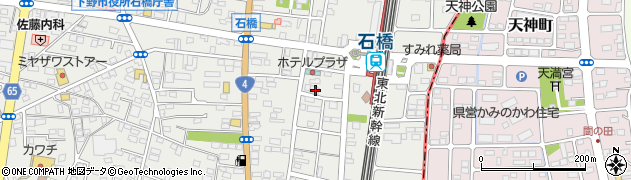 栃木県下野市石橋231周辺の地図