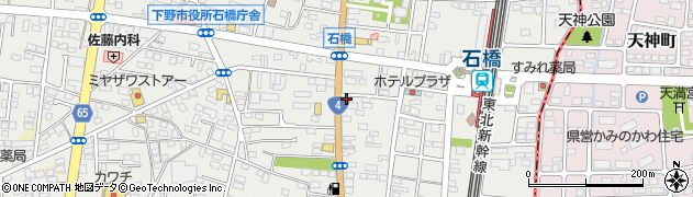栃木県下野市石橋302周辺の地図
