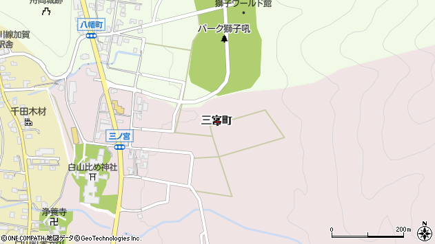 〒920-2114 石川県白山市三宮町の地図
