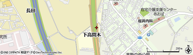 栃木県真岡市下高間木周辺の地図