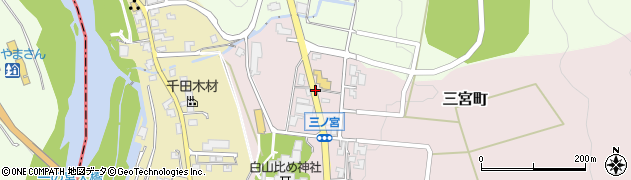 石川県白山市三宮町イ周辺の地図