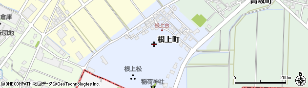 石川県能美市根上町周辺の地図