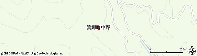 群馬県高崎市箕郷町中野周辺の地図