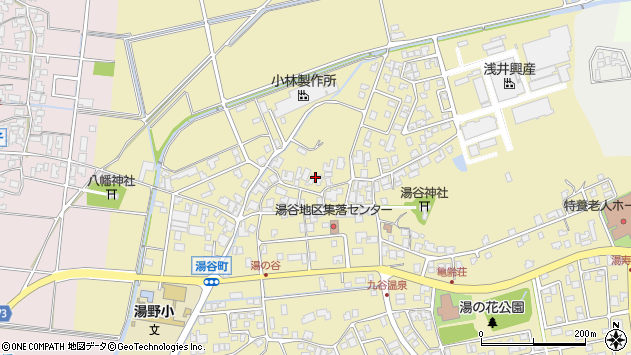 〒923-1104 石川県能美市湯谷町の地図