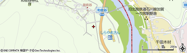石川県能美市和佐谷町周辺の地図