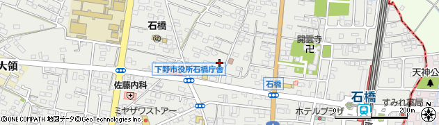 栃木県下野市石橋541周辺の地図