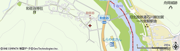 石川県能美市和佐谷町（丙）周辺の地図