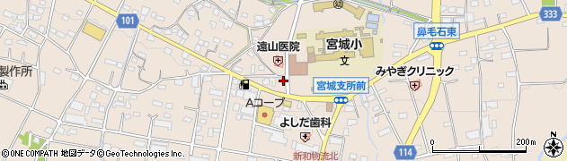 宮城郵便局周辺の地図