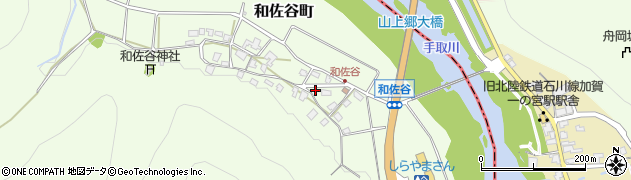 石川県能美市和佐谷町丁10周辺の地図