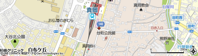台町周辺の地図