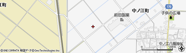 石川県能美市中ノ江町ほ周辺の地図