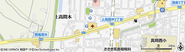 コジマ×ビックカメラ真岡店周辺の地図