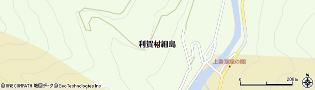 富山県南砺市利賀村細島周辺の地図