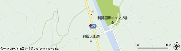 富山県南砺市利賀村上百瀬（中村）周辺の地図
