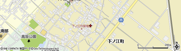 石川県能美市下ノ江町（未）周辺の地図