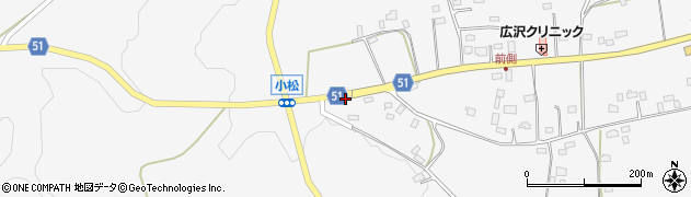 茨城県警察本部　笠間警察署入野駐在所周辺の地図