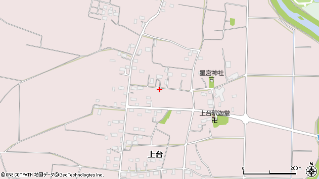 〒329-0504 栃木県下野市上台の地図