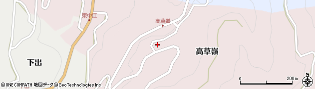 富山県南砺市高草嶺1012周辺の地図