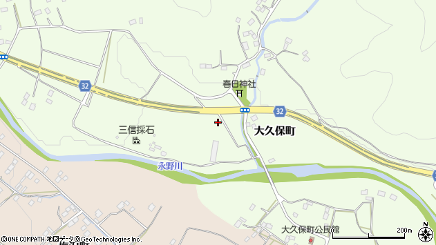 〒328-0202 栃木県栃木市大久保町の地図