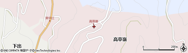 富山県南砺市高草嶺1006周辺の地図