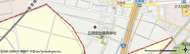 石川県能美市五間堂町周辺の地図