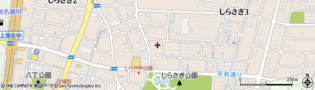 栃木県河内郡上三川町しらさぎ周辺の地図