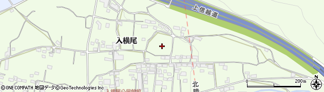 長野県坂城町（埴科郡）入横尾周辺の地図