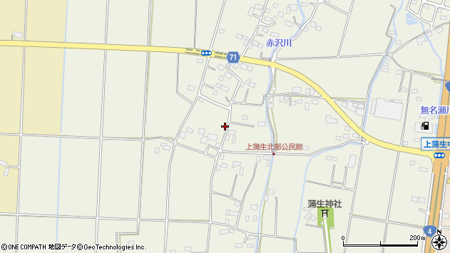 〒329-0617 栃木県河内郡上三川町上蒲生の地図
