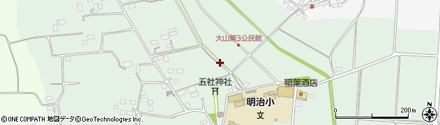 栃木県河内郡上三川町大山周辺の地図