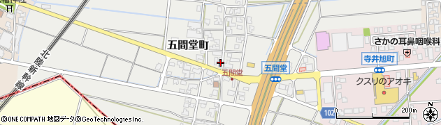 石川県能美市五間堂町乙34周辺の地図