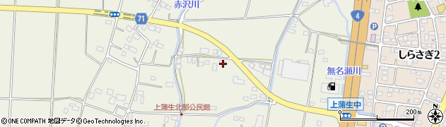 栃木県河内郡上三川町上蒲生822周辺の地図