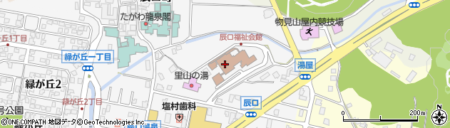能美市役所教育施設　辰口コミュニティーセンター周辺の地図