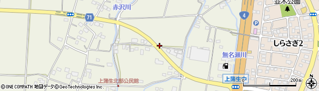 栃木県河内郡上三川町上蒲生2316周辺の地図