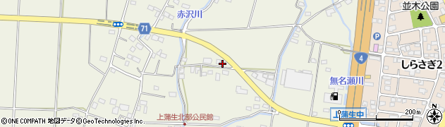 栃木県河内郡上三川町上蒲生2313周辺の地図