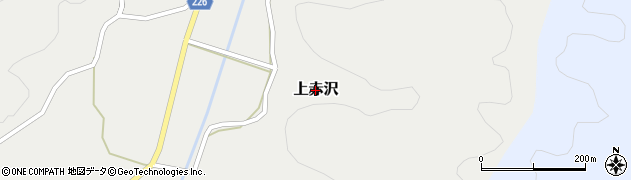 茨城県城里町（東茨城郡）上赤沢周辺の地図