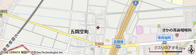 石川県能美市五間堂町乙周辺の地図