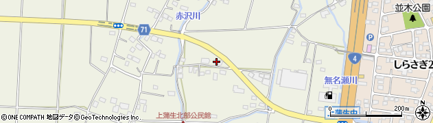 栃木県河内郡上三川町上蒲生2312周辺の地図