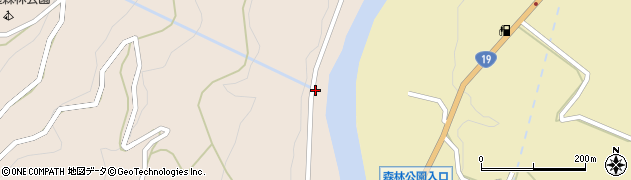 昭和電工株式会社　広津発電所周辺の地図