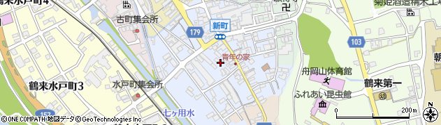 石川県白山市鶴来新町周辺の地図